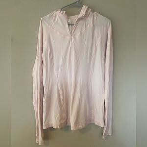 Lululemon lightweight 1/4 Zip Long Sleeve with Hood